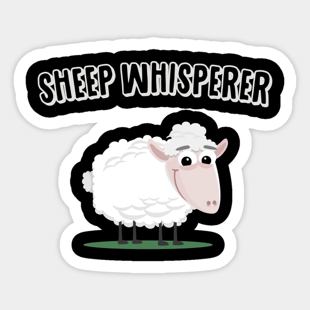 Sheep Whisperer Sticker by BestsellerTeeShirts